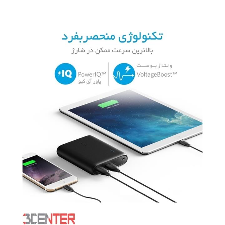 شارژر همراه انکر مدل A1214 PowerCore با ظرفیت 10400 میلی آمپر ساعت Anker A1214 PowerCore 10400mAh Power Bank